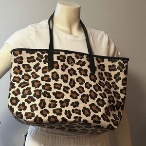 Coach Ocelot City Taxi Leopard Print Tote Bag
